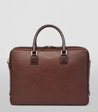 Aspinal of London Mount Street briefcase black saffiano leather (British brand)