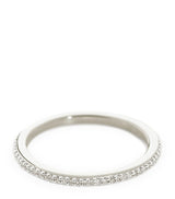 Harrods Monica Vinader Sterling Silver and White Diamond Eternity Ring- Buy online at McGrocer