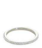 Monica Vinader sterling silver white diamond eternity ring, UK version