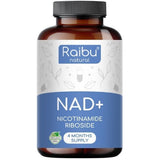 Superdrug RAIBU NAD+ Supplement 300mg NR Energy Support 120 Capsules- Buy online at McGrocer