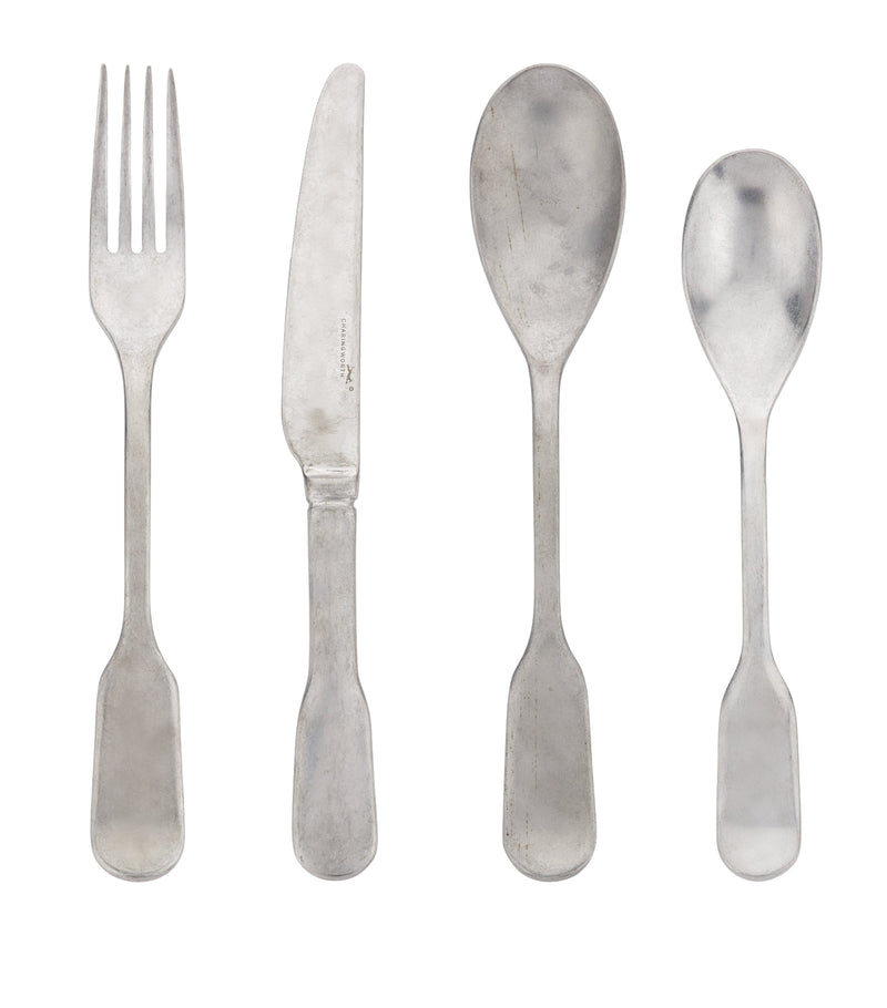 Charingworth Fiddle Vintage stainless steel 24-piece cutlery set - British product