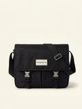 Prada Re-Nylon Leather-Trimmed Woven Satchel, UK version