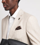 Pal Zileri silk jacquard pocket square 32cm (British brand)