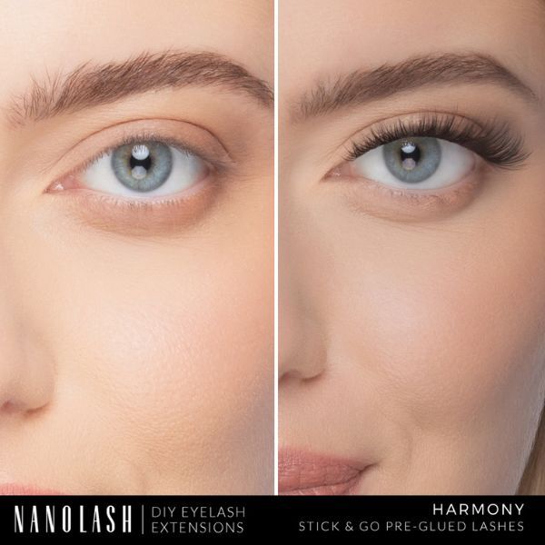 Nanolash Harmony pre-glued lash clusters 36 pack, imported from the UK