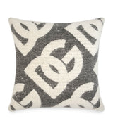Harrods Dolce & Gabbana Casa Wool-Silk-Cashmere Logo Cushion 50cm x 50cm- Buy online at McGrocer