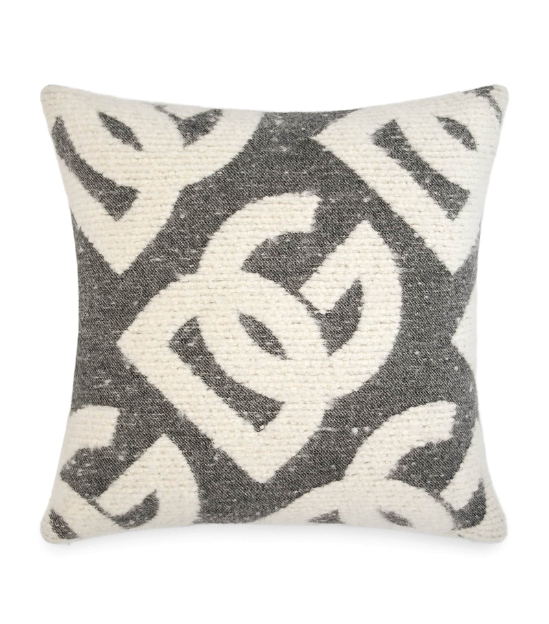 Dolce & Gabbana Casa wool-silk-cashmere logo cushion 50cm x 50cm - British product