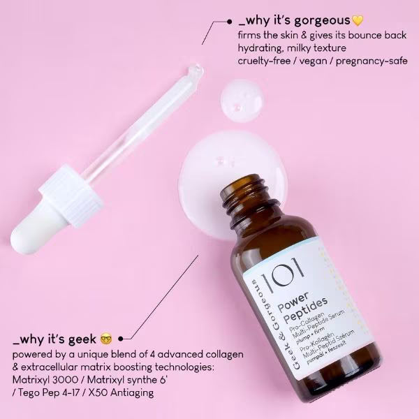 Geek & Gorgeous Power Peptides Pro-Collagen Serum 30ml, UK version
