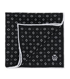 Dunhill mulberry silk polka dot pocket square (British brand)