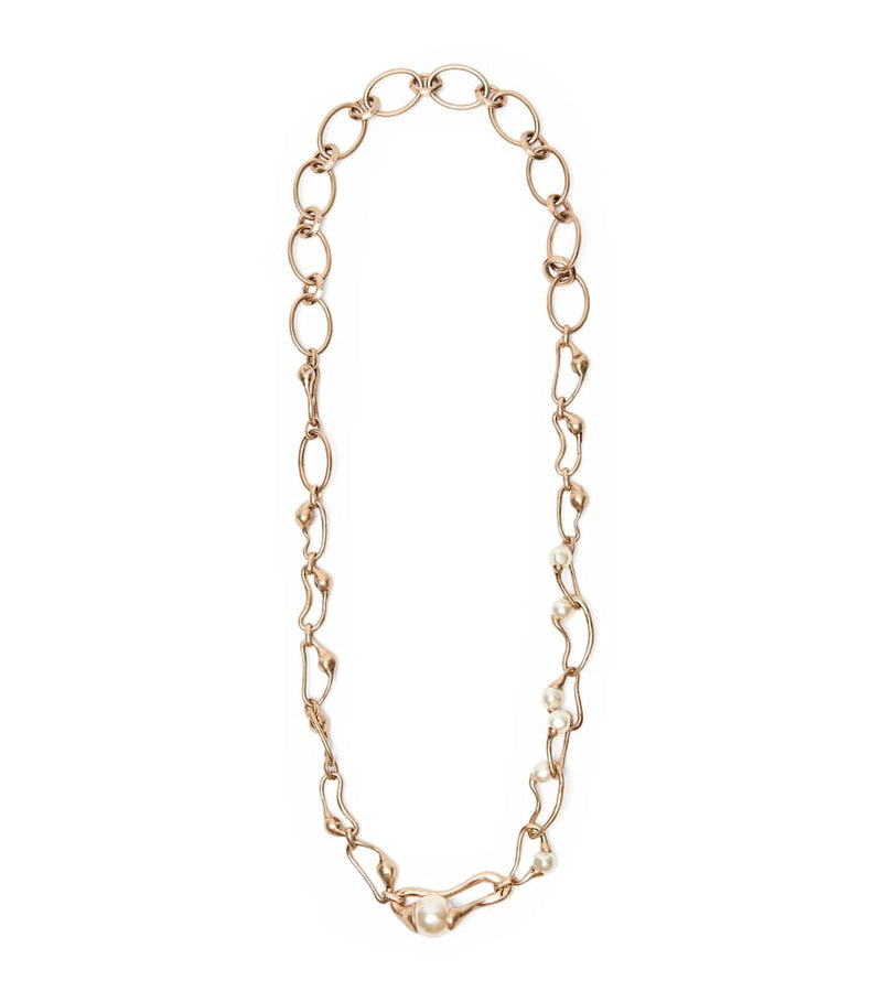 Weekend Max Mara faux pearl chain necklace (British brand)