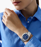 Piaget watch diamond indexes blue dial 36mm, UK version
