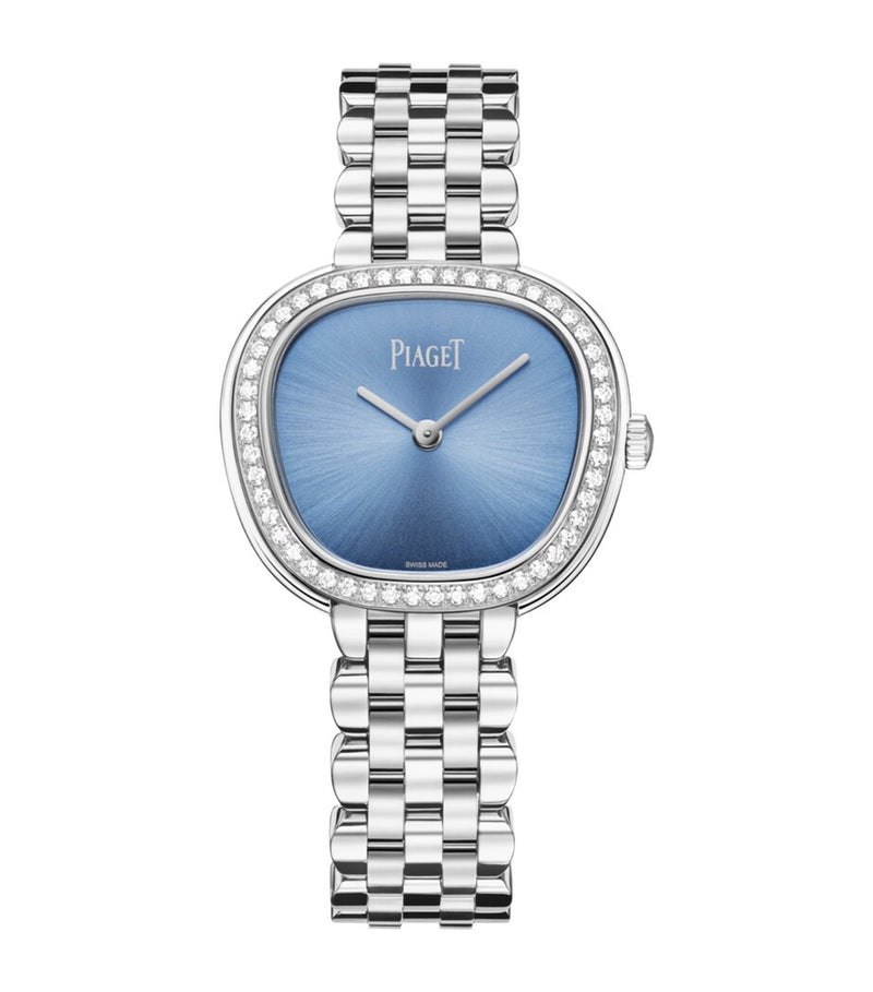 Piaget Sixtie stainless steel diamond watch 29mm (British brand)