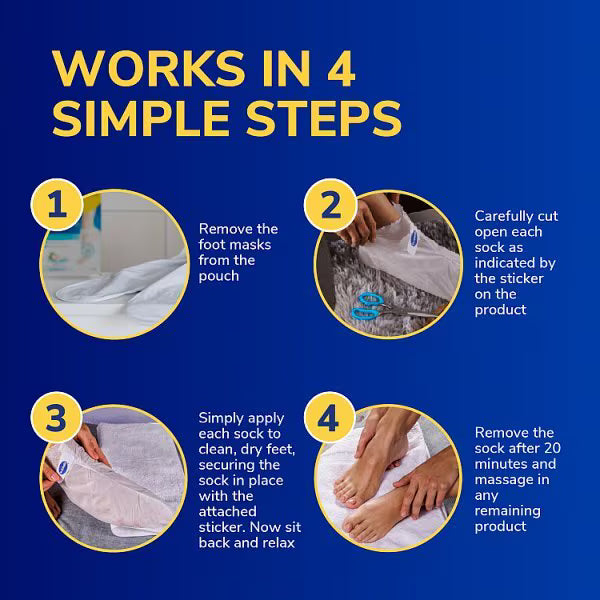 Dr. Scholl's foot mask moisturising 1 pair imported from the UK