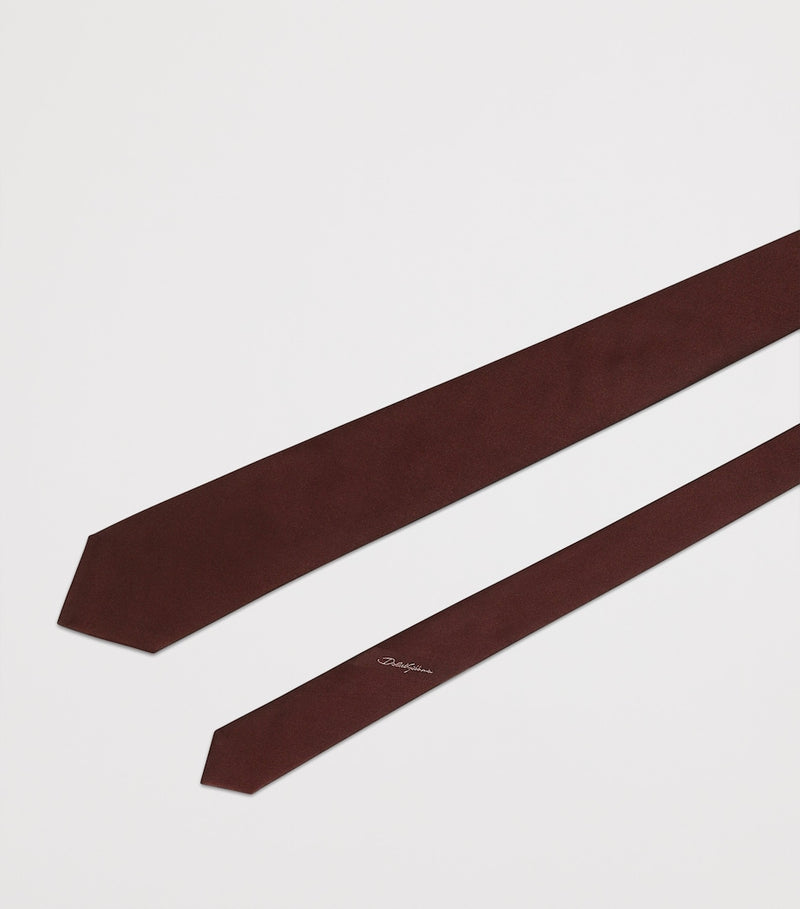 Dolce Gabbana satin jacquard tie 8cm, UK version