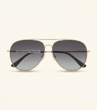 Gucci aviator sunglasses with striped rims and tortoiseshell arms (British brand)