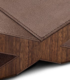 Assouline Culture Classic bookstand walnut leather (British brand)
