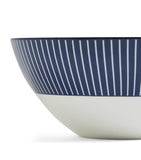 Wedgwood Gio Blue cereal bowl with pinstripe pattern, 16cm diameter (British brand)