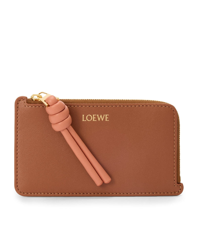 LOEWE Knot card holder in calfskin leather, imported from the UK