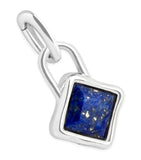 Astrid & Miyu rhodium-plated September birthstone charm, UK version