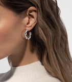 Messika Move Link diamond hoop earrings 0.86ct, imported from the UK