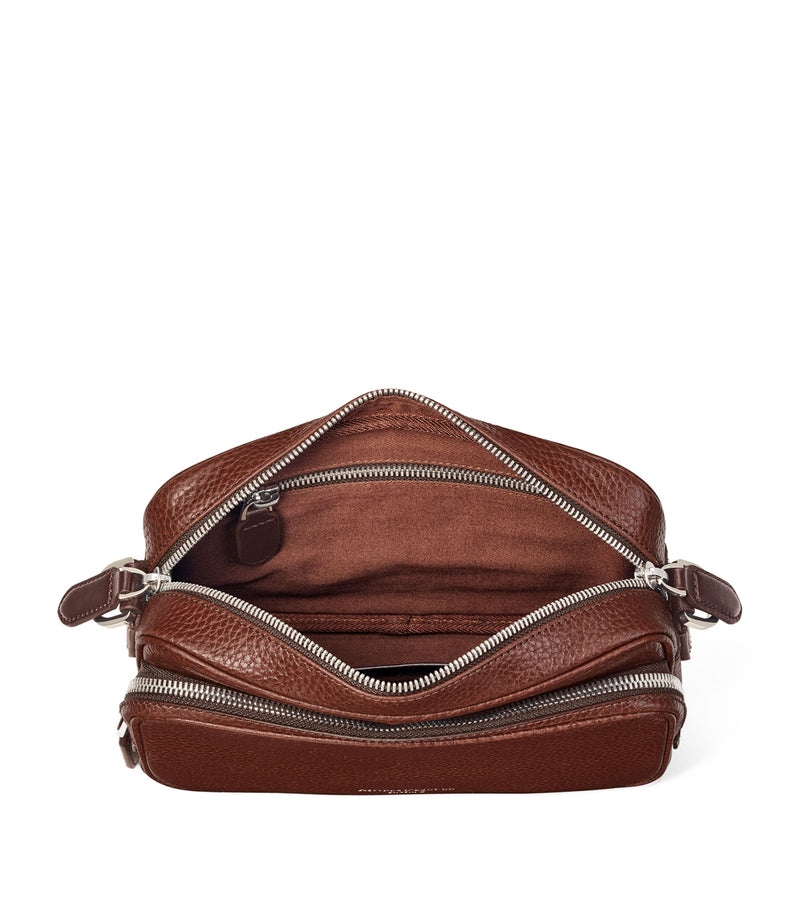 Aspinal of London pebbled leather messenger bag, UK version