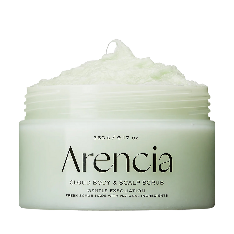 Arencia geranium and primrose body and scalp scrub 260g (British brand)