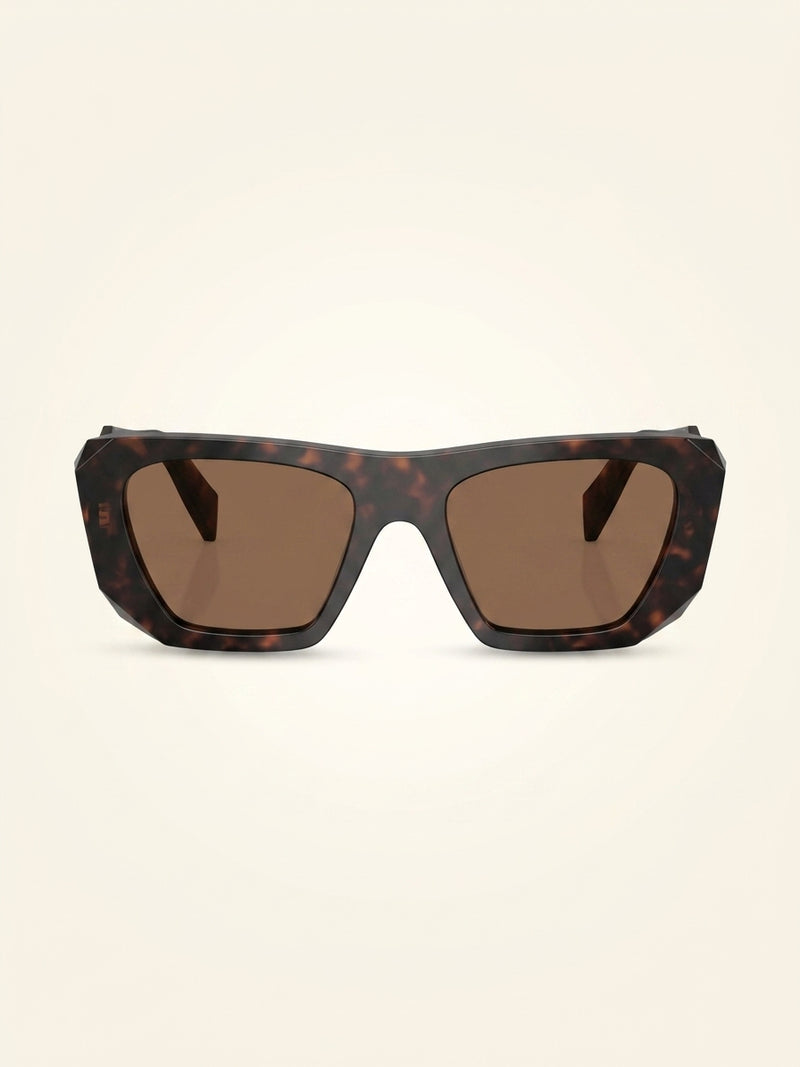 Prada PR B18S square-frame acetate sunglasses, imported from the UK