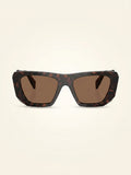 Prada PR B18S square-frame acetate sunglasses, imported from the UK