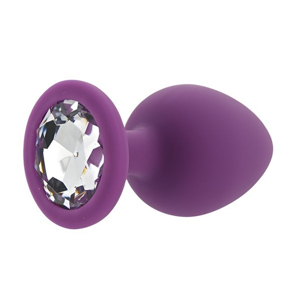 Loving Joy purple silicone butt plug large, imported from the UK