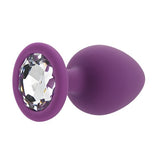 Loving Joy purple silicone butt plug large, imported from the UK