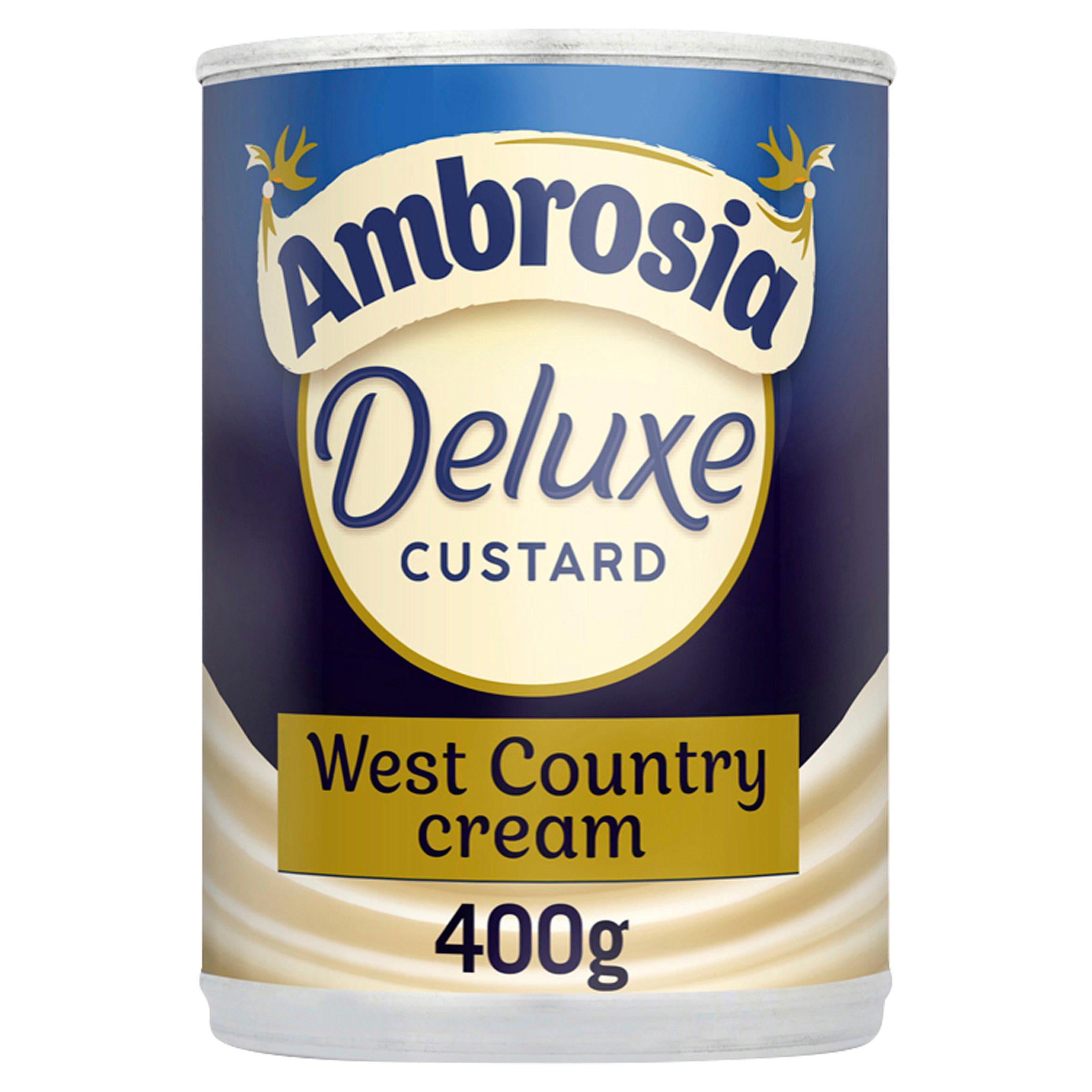 Ambrosia Deluxe Custard West Country Cream Can 400g GOODS Sainsburys   