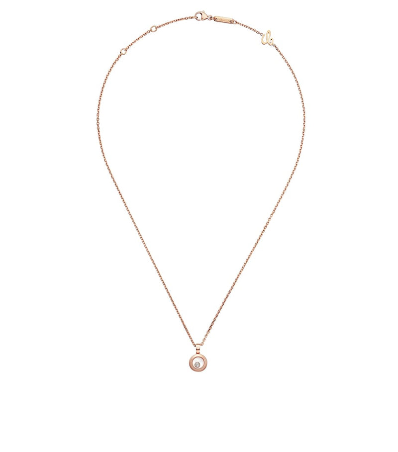 Chopard Happy Diamonds rose gold pendant with diamonds (British brand)