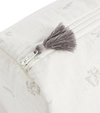 Tartine et Chocolat cotton rabbit print toiletry bag, imported from the UK