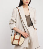 Harrods small raffia tote bag, imported from the UK