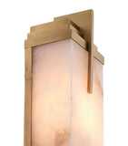 Eichholtz Harman Wall Lamp alabaster shade antique brass, UK version