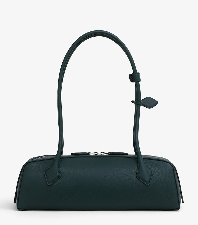 Alaïa Le Teckel medium shoulder bag black leather, imported from the UK