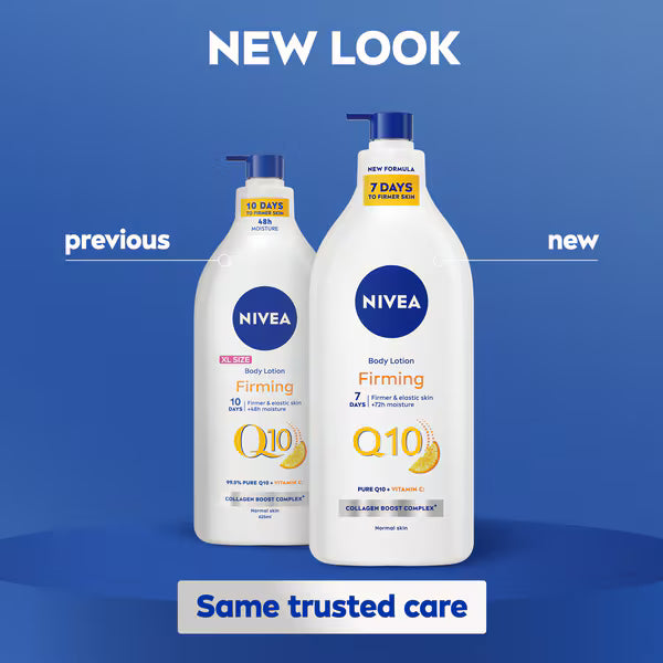 Nivea Q10 Firming Body Lotion 625ml, imported from the UK