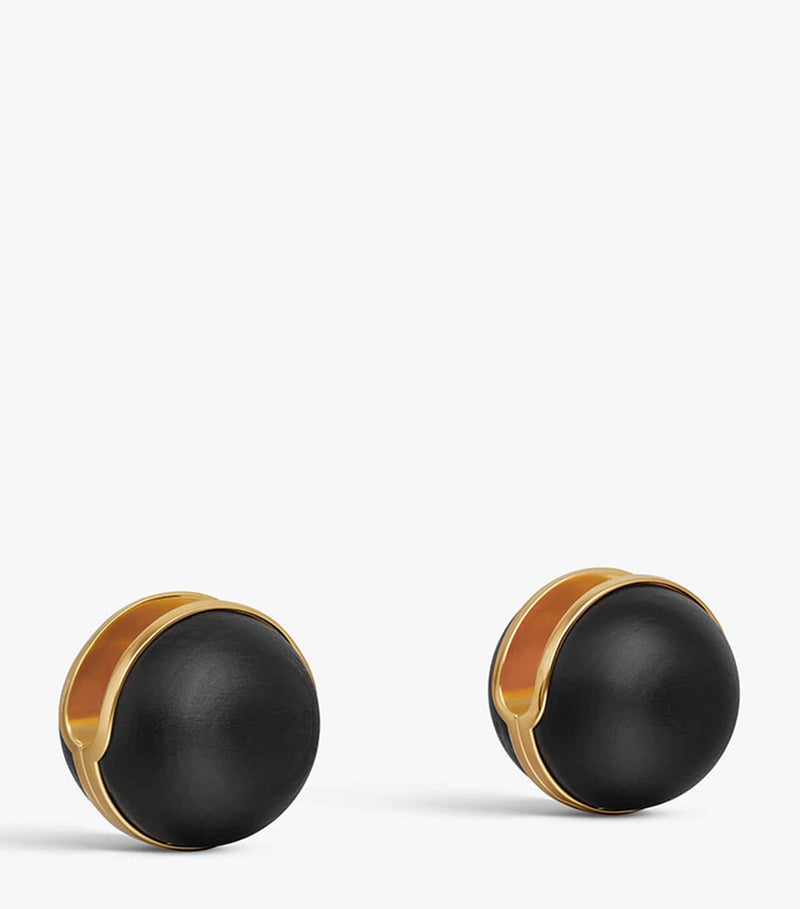 Alaïa wood sphere earrings 28cm (British brand)