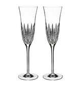 Harrods Waterford Set of 2 Lismore Diamond Essence Champagne Flutes (220ml)- Buy online at McGrocer