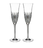 Waterford Lismore Diamond Essence champagne flutes set of two 220ml (British brand)