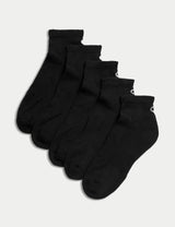 M&S Goodmove Cotton Rich Cushioned Ankle Socks 5 Pack- Buy online at McGrocer