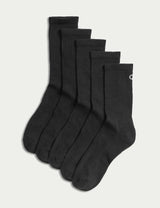 M&S Goodmove 5pk Cotton Rich Cushioned Crew Socks- Buy online at McGrocer
