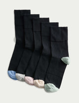 M&S M&S 5pk Cotton Rich Soft Top Ankle High Socks- Buy online at McGrocer