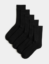 M&S M&S Cotton Rich Ultimate Comfort Ankle Socks 5 Pack- Buy online at McGrocer