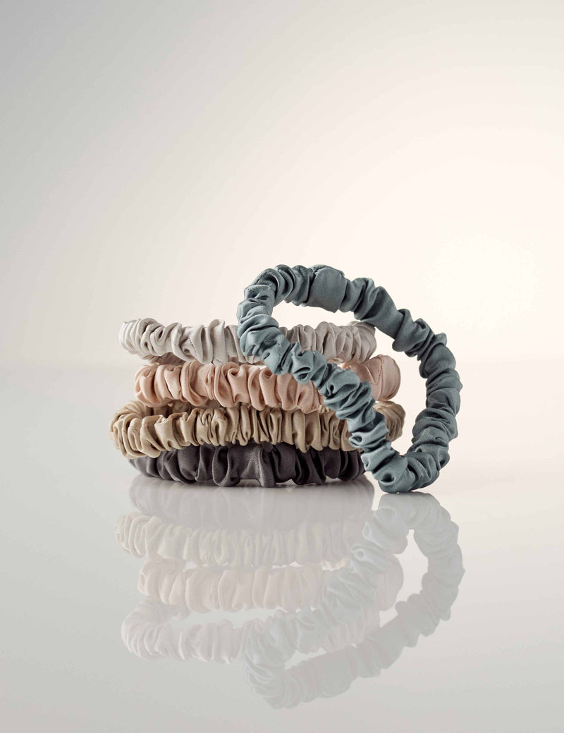 M&S slim silk scrunchies 5pk, imported from the UK