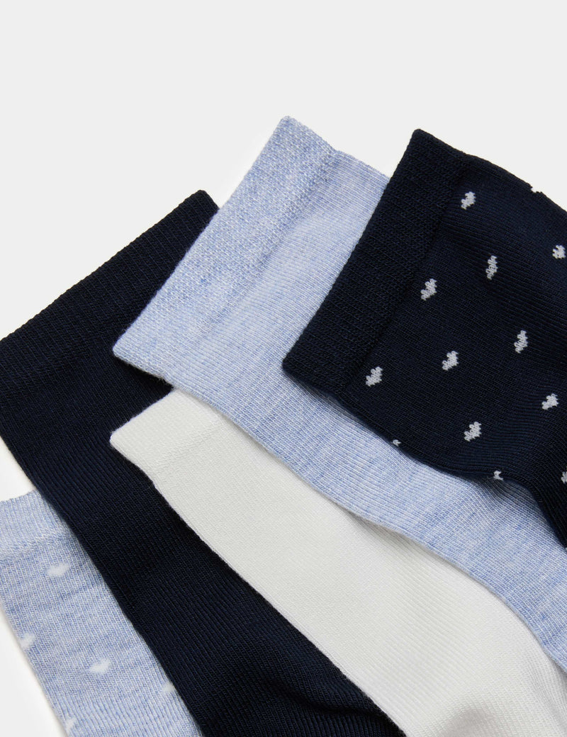 M&S supersoft ankle high socks 5-pack (British brand)