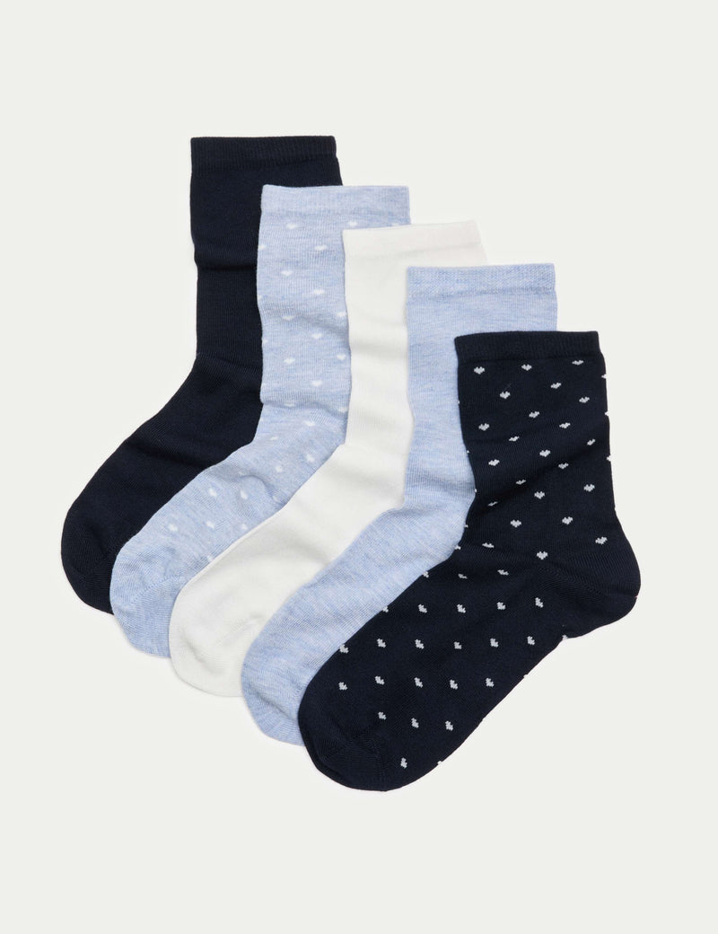 M&S supersoft ankle high socks 5-pack (British brand)