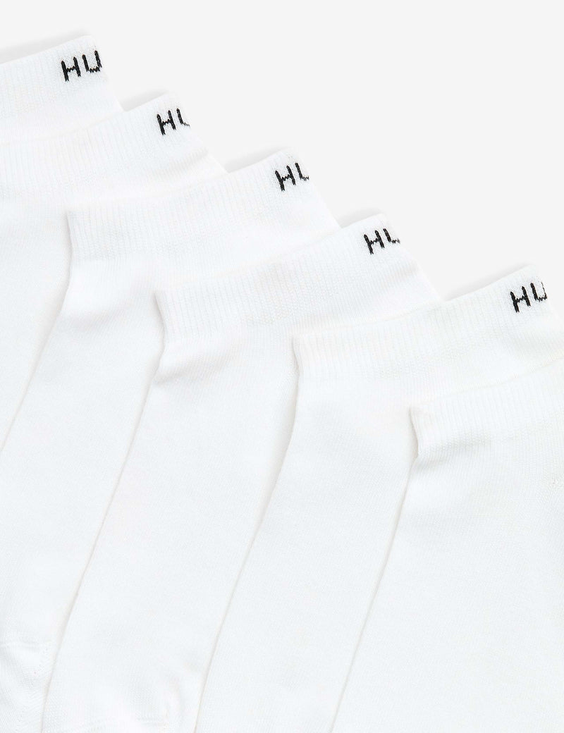 HUGO cotton rich logo trainer socks 6 pack - British product