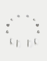 M&S 6 Pack Detail Stud Hoop Earring Set- Buy online at McGrocer