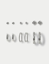 M&S M&S Stone Hoop and Stud Multipack Earrings- Buy online at McGrocer