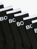 BOSS 6 pack striped ankle socks, imported from the UK
